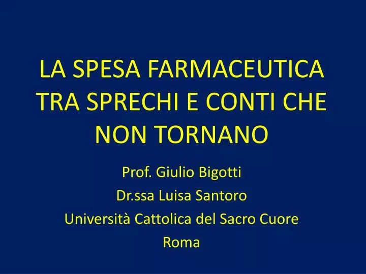 la spesa farmaceutica tra sprechi e conti che non tornano