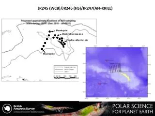 JR245 (WCB)/JR246 (HS)/JR247(AFI-KRILL)