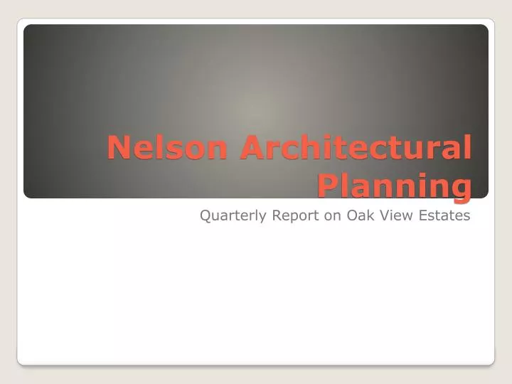 nelson architectural planning
