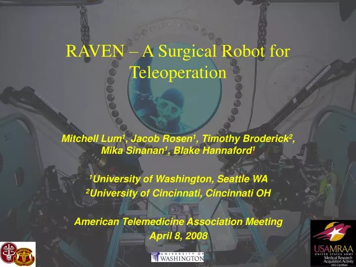 raven a surgical robot for teleoperation