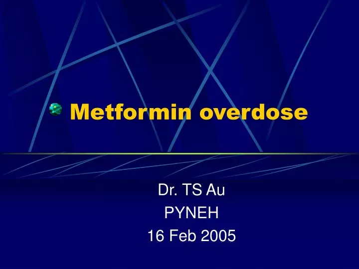 metformin overdose
