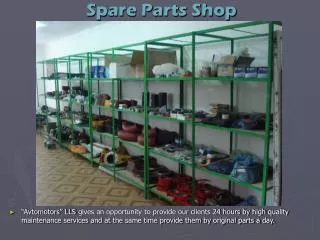 Spare Parts Shop