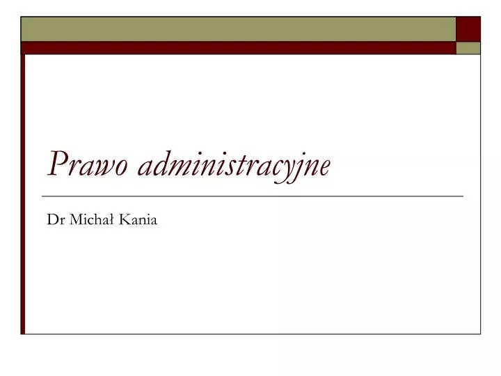 prawo administracyjne