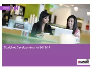 StudyNet Developments for 2013/14