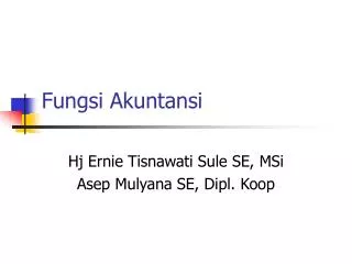 fungsi akuntansi