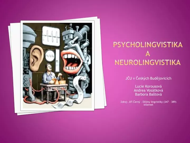 psycholingvistika a neurolingvistika