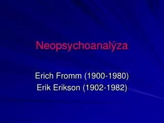neopsychoanal za