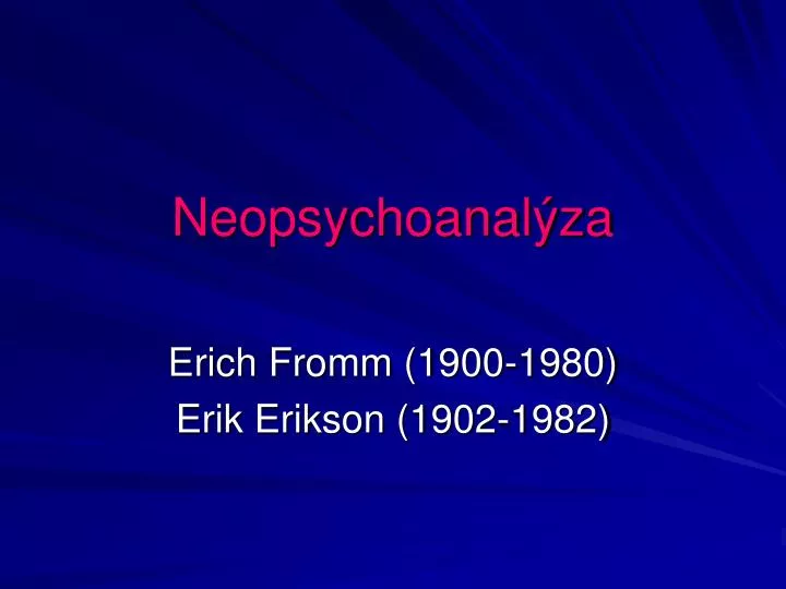 neopsychoanal za