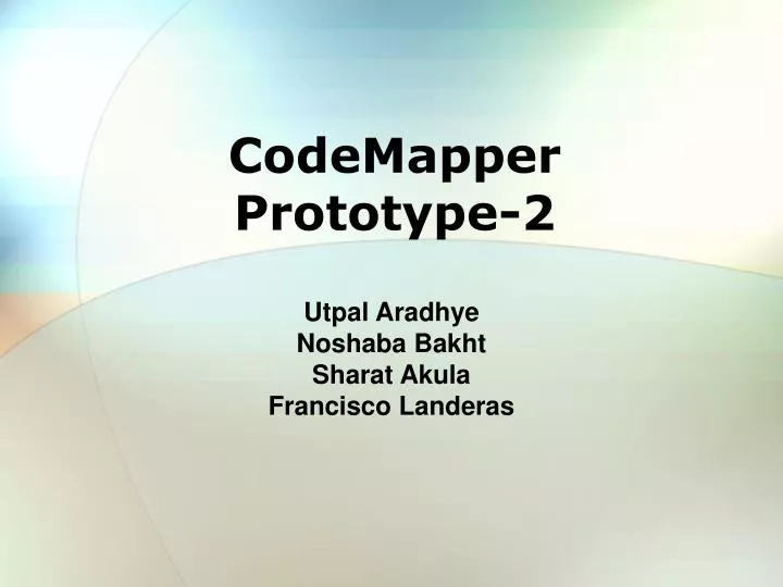 codemapper prototype 2