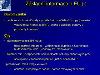z kladn informace o eu 1