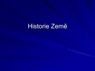 historie zem