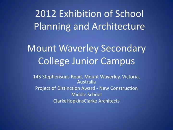 mount waverley secondary college junior campus