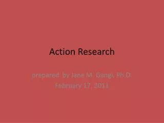 Action Research