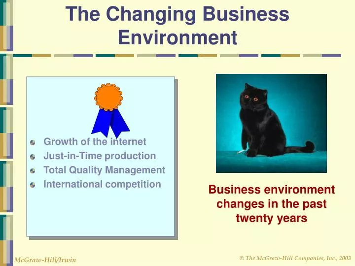 the changing business environment