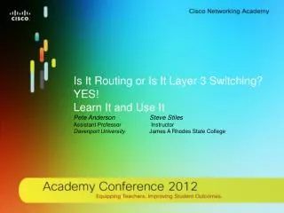 Is It Routing or Is It Layer 3 Switching? YES! Learn It and Use It