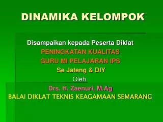 dinamika kelompok