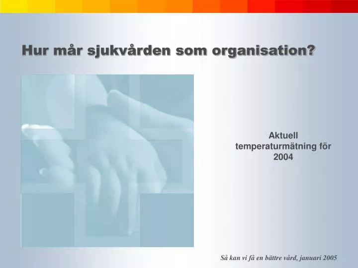 hur m r sjukv rden som organisation