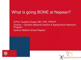 What is going BONE at Nepean?
