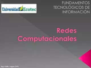 redes computacionales