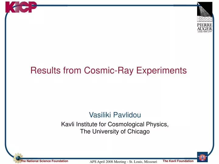 vasiliki pavlidou kavli institute for cosmological physics the university of chicago