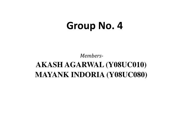group no 4