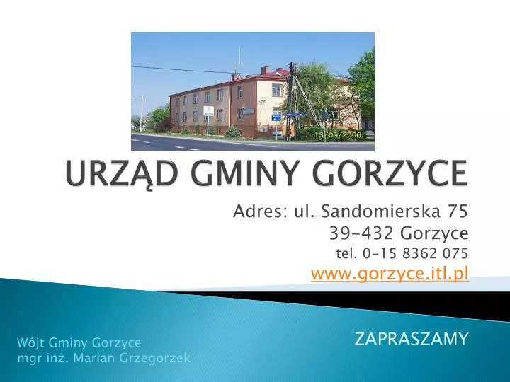 urz d gminy gorzyce