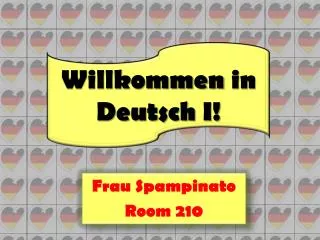 Willkommen in Deutsch I!