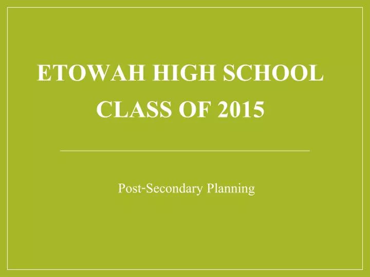 etowah high school class of 2015