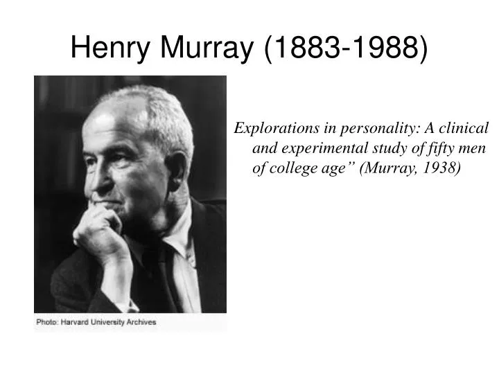 henry murray 1883 1988
