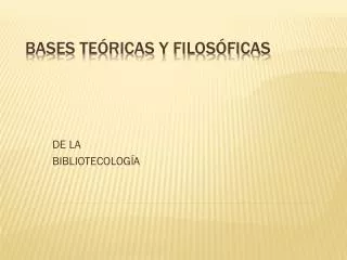 de la bibliotecolog a