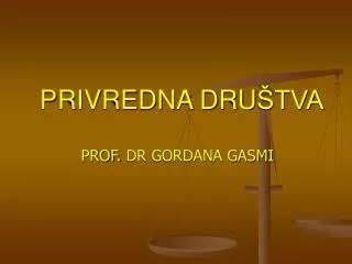 privredna dru tva