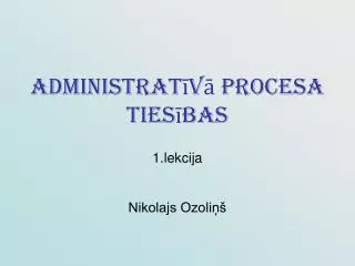 administrat v procesa ties bas