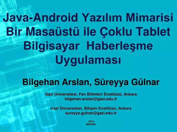 java android yaz l m mimarisi bir masa st ile oklu tablet bilgisayar haberle me uygulamas