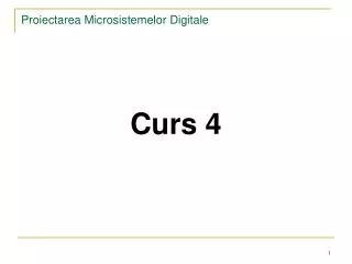 proiectarea microsistemelor digitale