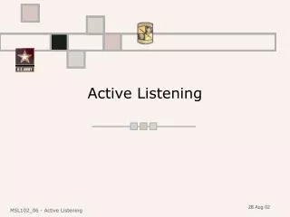 Active Listening