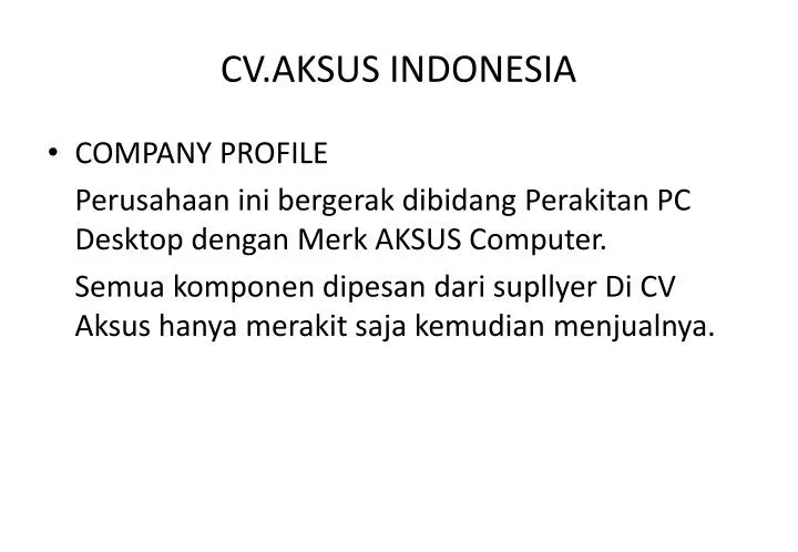 cv aksus indonesia