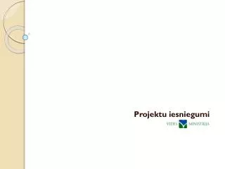 projektu iesniegumi