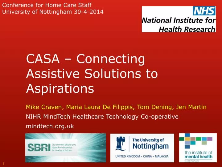 casa connecting assistive solutions to aspirations