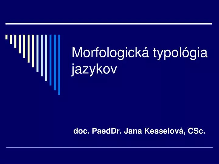 morfologick typol gia jazykov