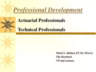 Professional Development