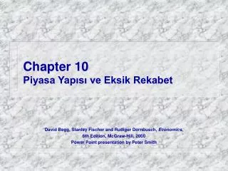 chapter 10 piyasa yap s ve eksik rekabet