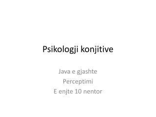 psikologji konjitive
