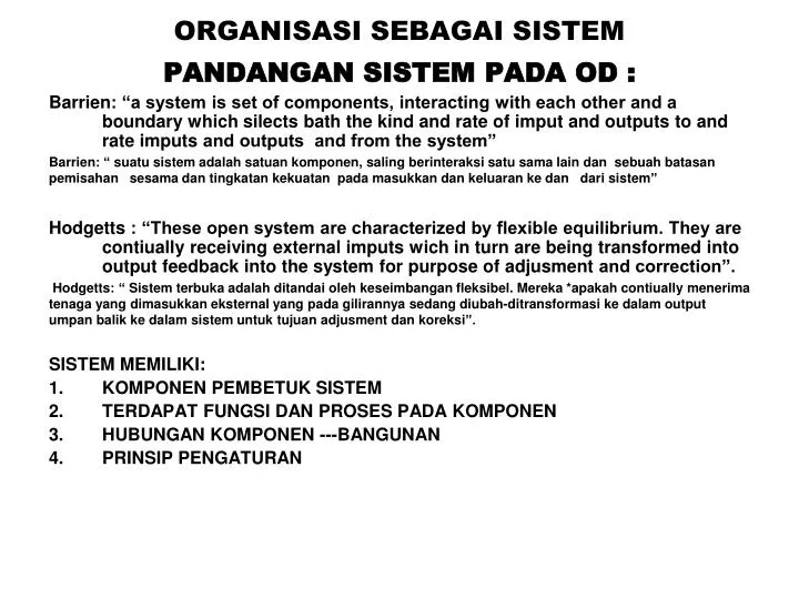 organisasi sebagai sistem