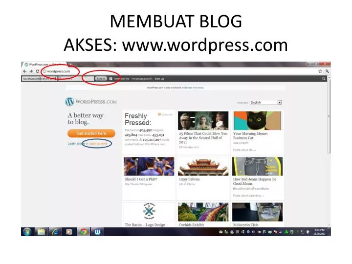membuat blog akses www wordpress com