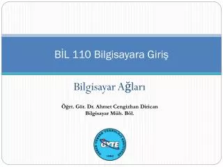b l 110 bilgisayara giri