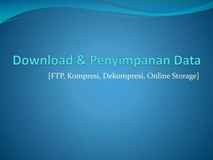 download penyimpanan data