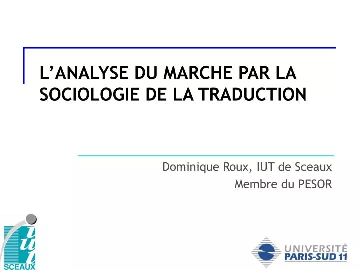 l analyse du marche par la sociologie de la traduction