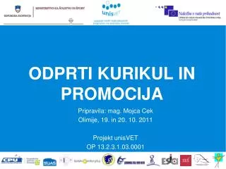 odprti kurikul in promocija