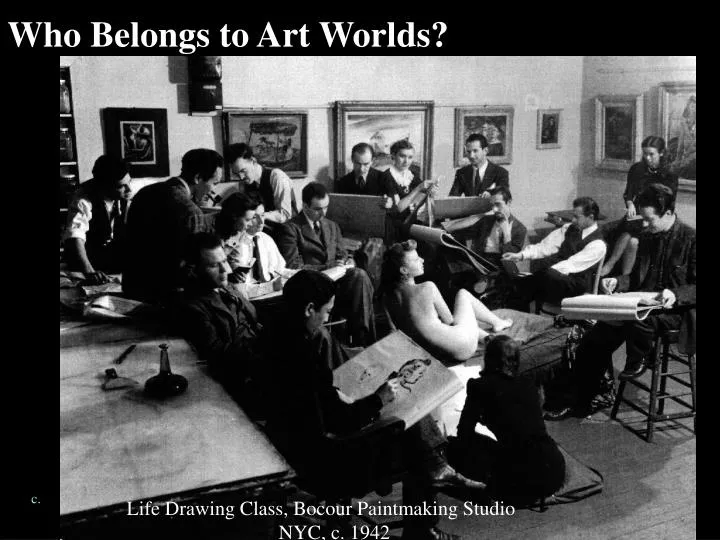 who belongs to art worlds