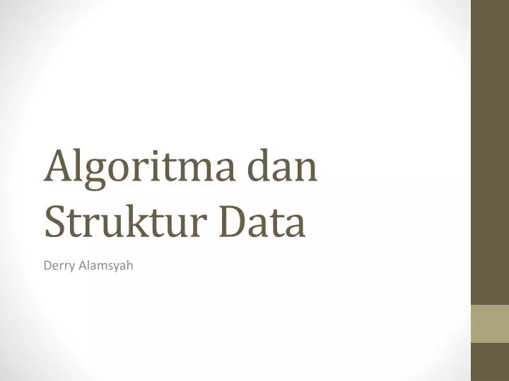 algoritma dan struktur data